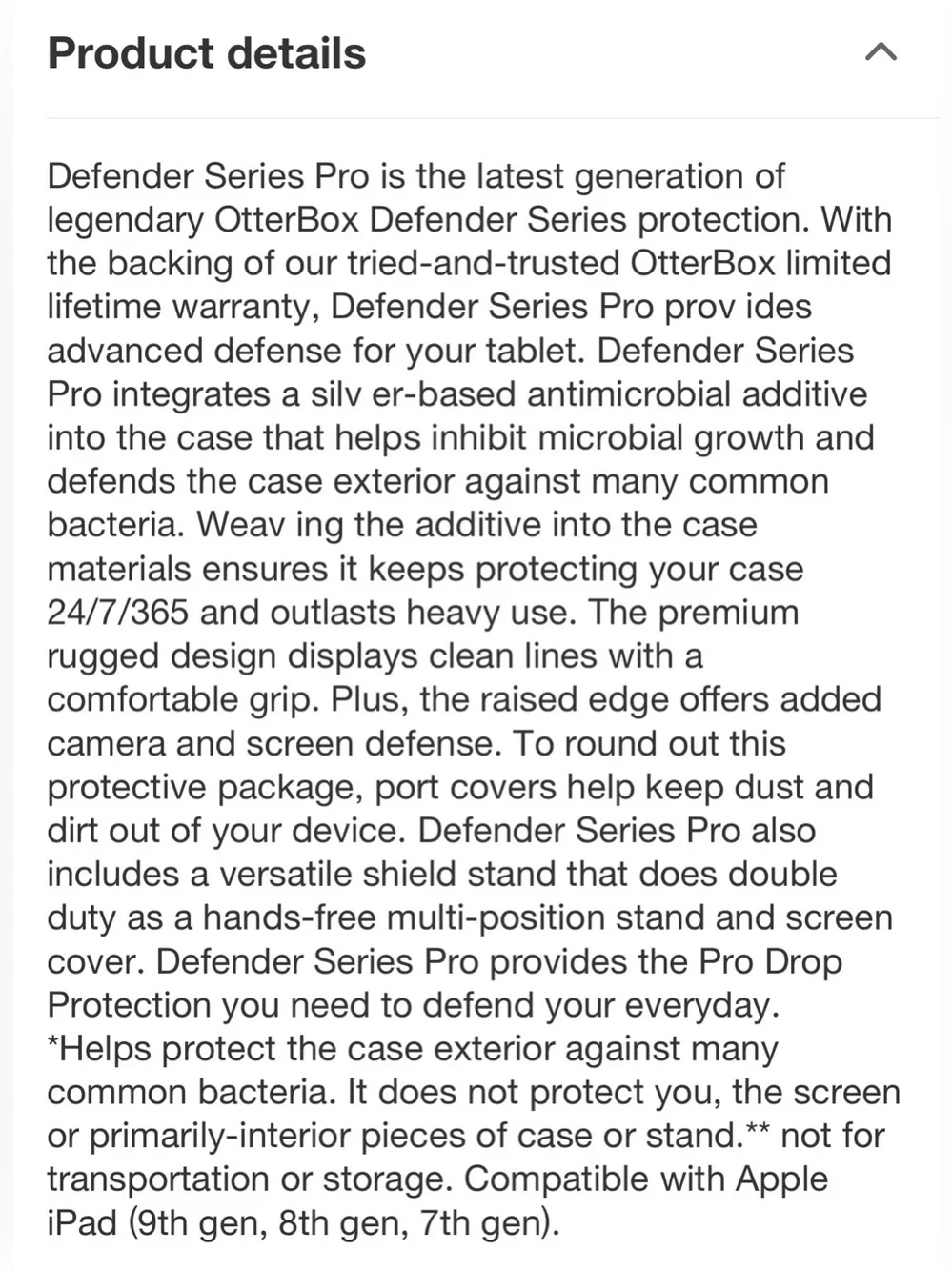 OtterBox Defender Series Pro iPad Case - Black